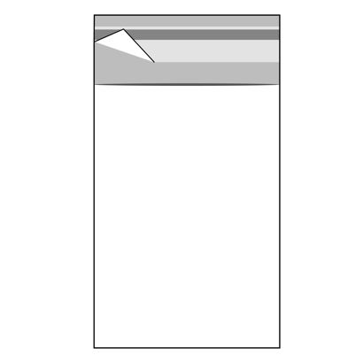 Klappenbeutel, wiederverschließbar, OPP-Folie, transparent 80 x 120 mm