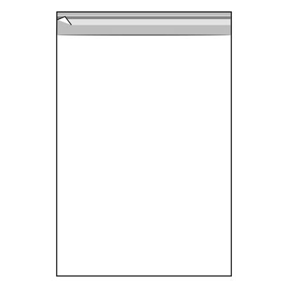 Klappenbeutel, wiederverschließbar, OPP-Folie, transparent 155 x 215 mm