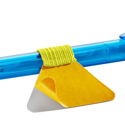 Porte-stylo, avec boucle élastique plat, auto-adhésif null