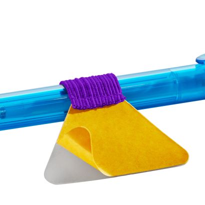 Porte-stylo, avec boucle élastique plat, auto-adhésif null