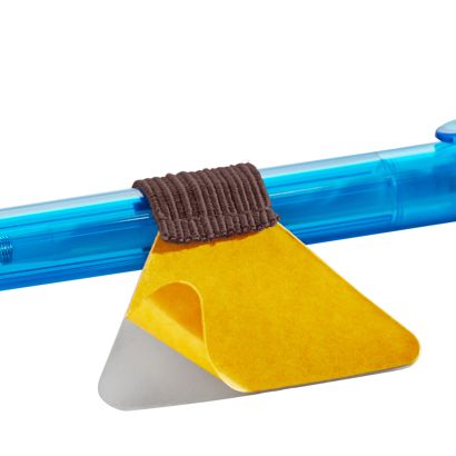 Porte-stylo, avec boucle élastique plat, auto-adhésif null