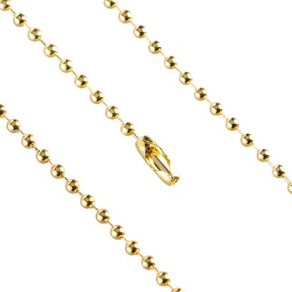 Kugelketten mit Verschluss gold | 2,4 mm | 150 mm