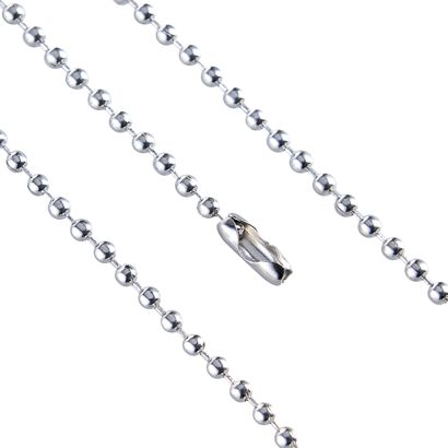 Kugelketten mit Verschluss silber | 2,4 mm | 300 mm
