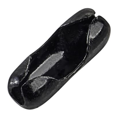 Einpressverschlüsse für Kugelketten schwarz | 2,4 mm