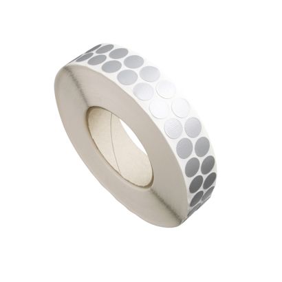 Gewebeklebepunkte, silber 2-bahnig | 15 mm | 5.000 STK