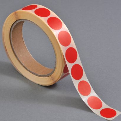 Markierungspunkte aus Papier 30 mm | rot