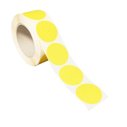 Markierungspunkte aus Papier 40 mm | gelb