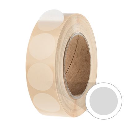 Papier-Klebepunkte transparent 34 mm | nicht perforiert 
