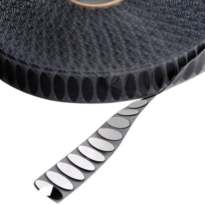 Pastilles auto-agrippantes, ovale, crochet + boucle par paire 