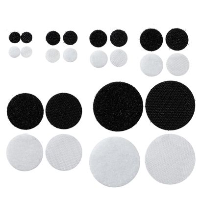 Pastilles auto-agrippantes sur feuille, set de boucle et crochet 
