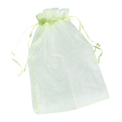 Sachets en organza avec fermeture à bande de satin null | 150 x 200 mm