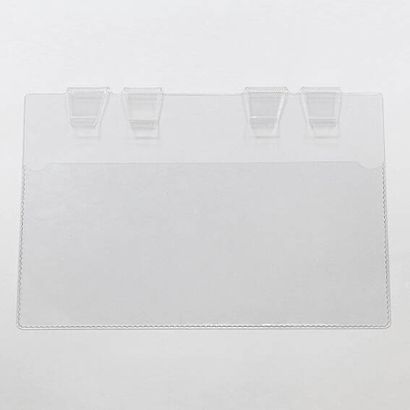 Pochette d’identification pour les caisses-palettes métalliques, avec pinces A4