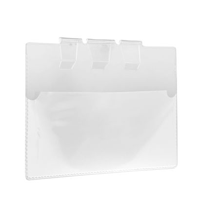 Pochette d’identification pour les caisses-palettes métalliques, avec pinces A5