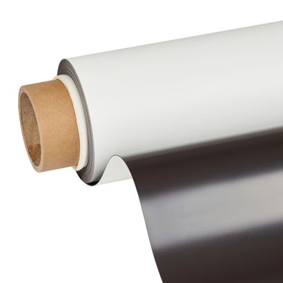 Magnetfolie zum Bedrucken, weiß 1.020 mm | 10 m | 0,6 mm