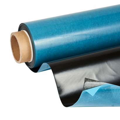 Eisenfolie selbstklebend, roh-braun, 0,3 mm stark, Rolle mit 20 m 1.010 mm