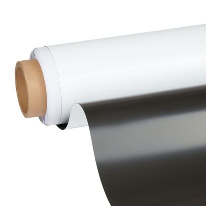 Feuille ferreuse blanche, épaisseur 0,5 mm, largeur 1.000 mm 10 m