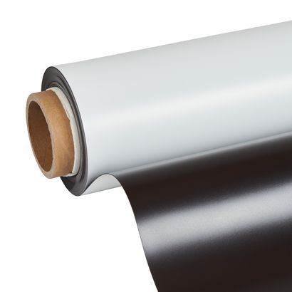 Magnetfolie zum Bedrucken, weiß 1.070 mm | 10 m | 0,85 mm