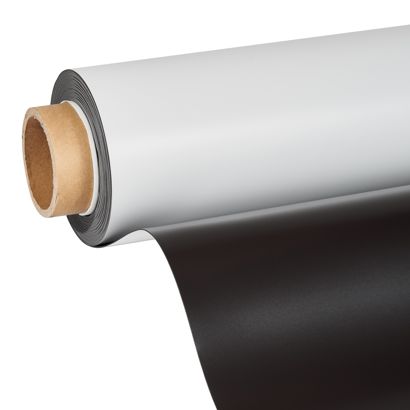 Magnetfolie zum Bedrucken, weiß 1.270 mm | 10 m | 1,1 mm