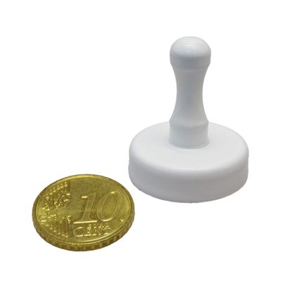Griffmagnete, weiß 25 mm
