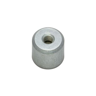 AlNiCo-Stabgreifer mit Innengewinde 17 mm | silber