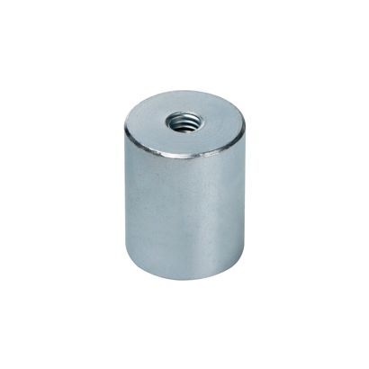AlNiCo-Stabgreifer mit Innengewinde 20 mm | silber