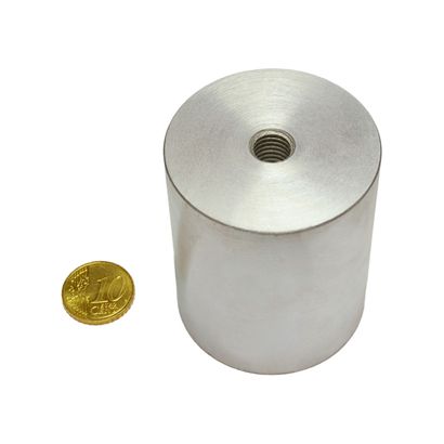 Aimants grappin cylindrique AlNiCo avec filetage intérieur 50 mm | null