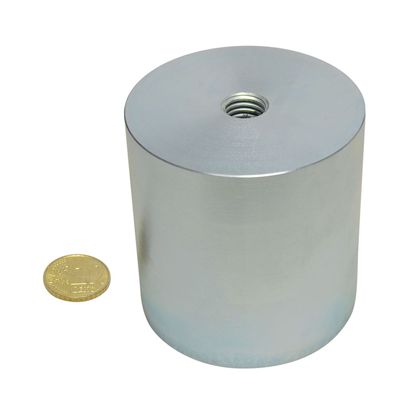 Aimant grappin cylindrique en néodyme avec filetage intérieur 63 mm | 65 mm