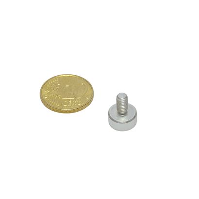 Aimants en pot en néodyme avec filetage 10 mm | M4x8 mm