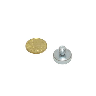 Aimants en pot en néodyme avec filetage 16 mm | M6x8 mm