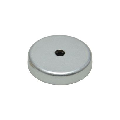 Ferrit-Topfmagnete mit Bohrung und Senkung 40 mm | Ferrit, Stahl