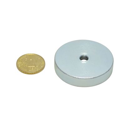 SmCo-Topfmagnete mit Bohrung und Senkung 40 mm