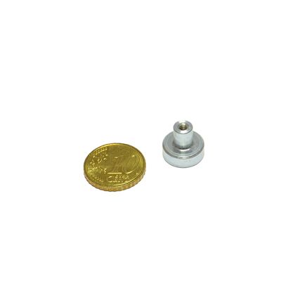 Aimants en pot SmCo avec manchon fileté 13 mm