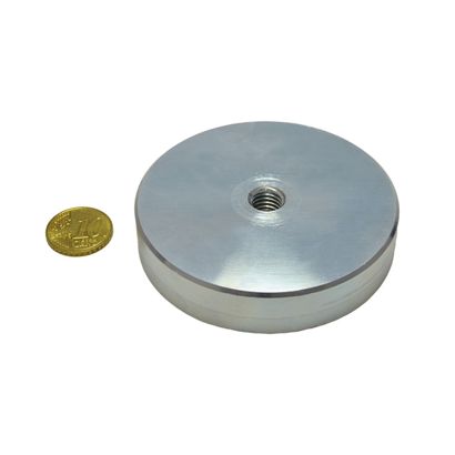 Aimants en pot en néodyme avec filetage intérieur 75 mm