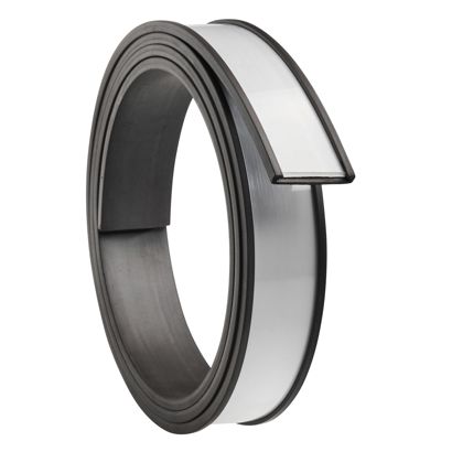Etikettenhalter, C-Profil, magnetisch,  Abschnitte 20 mm | 1000 mm | nicht selbstklebend 