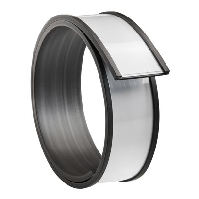 Etikettenhalter, C-Profil, magnetisch,  Abschnitte 30 mm | 500 mm | 