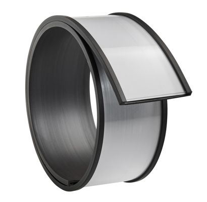Etikettenhalter, C-Profil, magnetisch,  Abschnitte 40 mm | 500 mm | nicht selbstklebend 