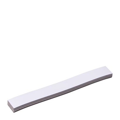 Magnetetiketten beschreibbar weiß | 10 x 80 mm
