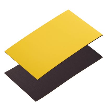 Magnetetiketten beschreibbar gelb | 50 x 80 mm