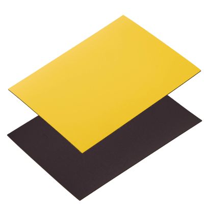 Magnetetiketten beschreibbar gelb | 80 x 100 mm