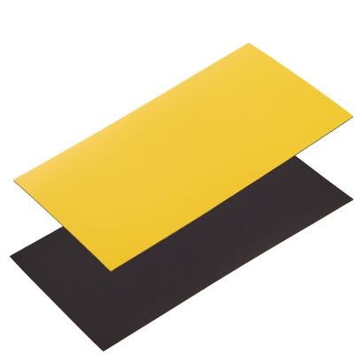 Magnetetiketten beschreibbar gelb | 80 x 150 mm