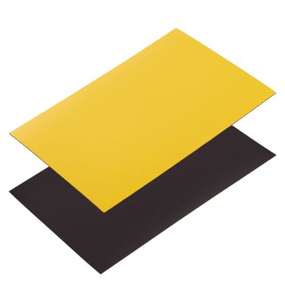 Magnetetiketten beschreibbar gelb | 100 x 150 mm