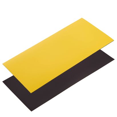 Magnetetiketten beschreibbar gelb | 100 x 200 mm