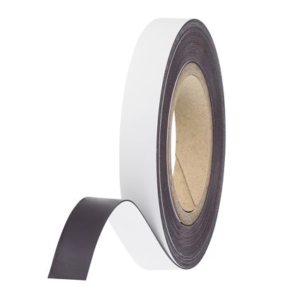 Magnetband farbig 20 mm | weiß | 10 m | 0,85 mm