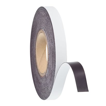 Magnetband farbig 20 mm | weiß | 30 m | 0,6 mm