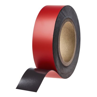 Magnetband farbig 40 mm | rot | 10 m | 0,85 mm