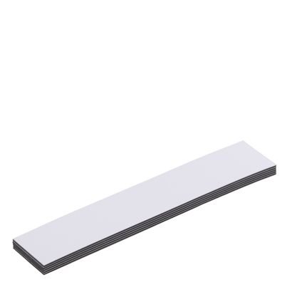 Magnetetiketten beschreibbar weiß | 20 x 100 mm