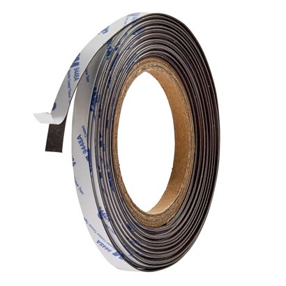 Neodym Magnetband, selbstklebend, extra stark 10 mm | 100 g/cm² | 10 m | 0,5 mm