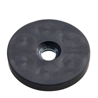 Aimant caoutchouté avec perçage et abaissement, Ø 43 mm 