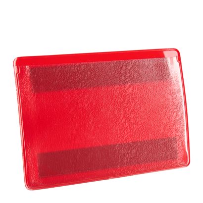 Etikettentaschen magnetisch 120 x 80 mm | rot