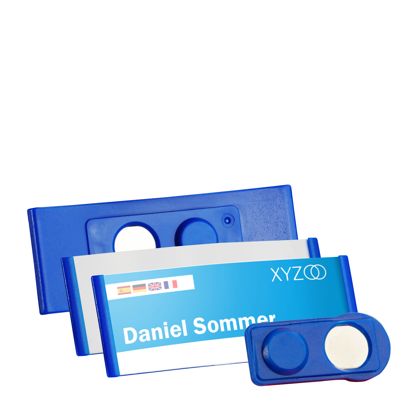 Namensschilder FORUM, magnetisch dunkelblau | 65 x 30 mm